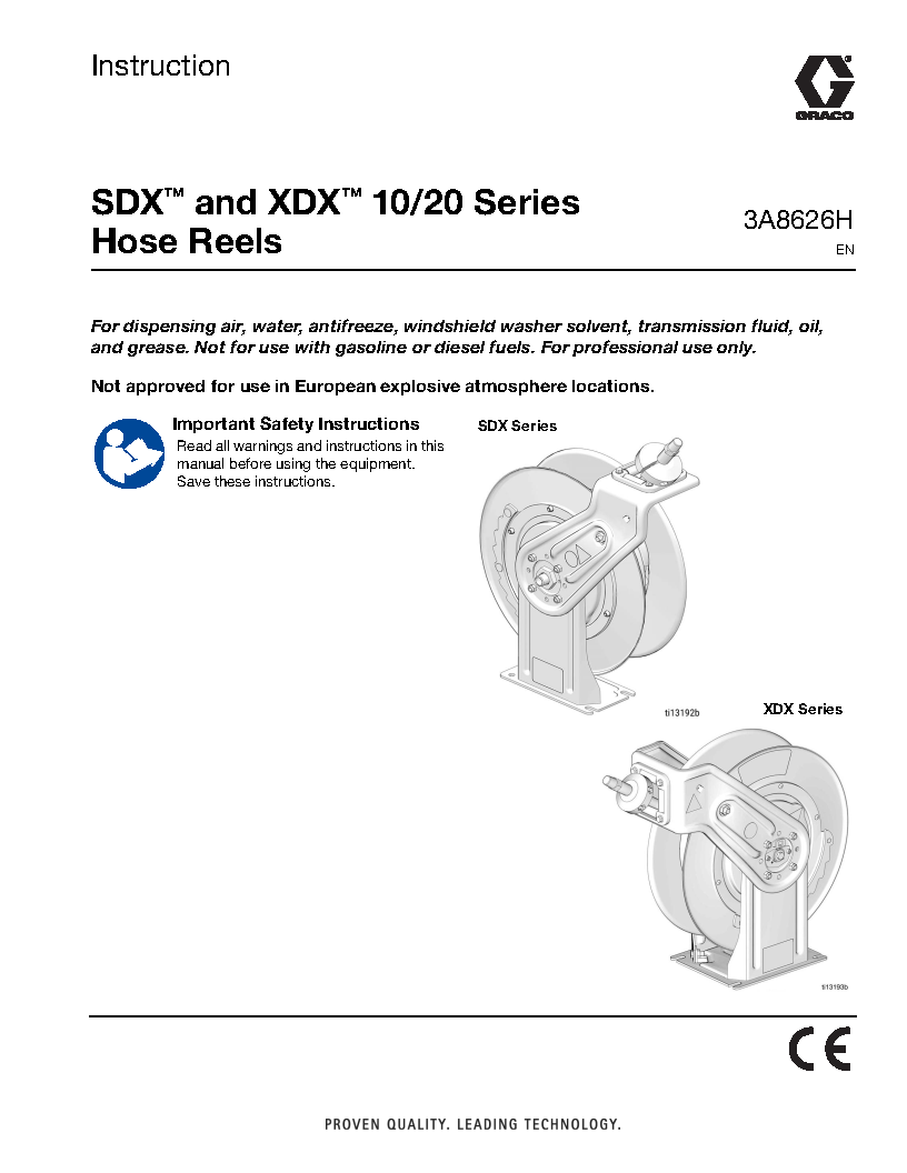 SDX and XDX Hose Reels